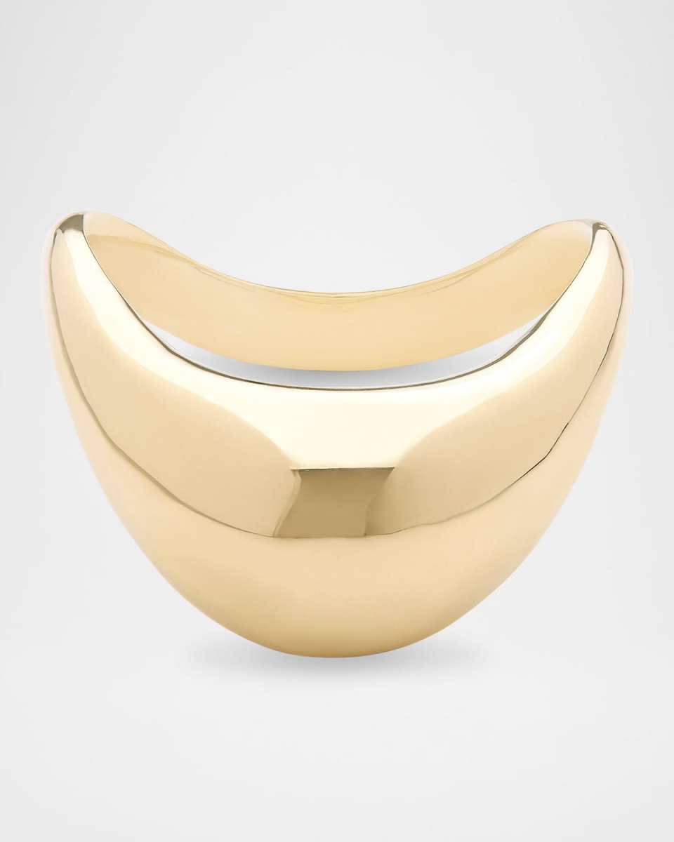 Wavey Curved Bubble Ring in 14K Gold